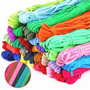 Face Mask Supplies: Elastic - Band 3 metre by 6 mm wide pack, in assorted colours