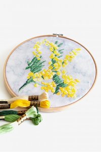 DMC Cross-Stitch Kit Aida 14 ct Special Colours range - Mimosa on Moonstone