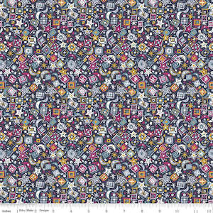 Liberty Christmas: Liberty of London A Woodland Christmas 2022 Collection - Christmas Charm in Pinks & Gold on Blue