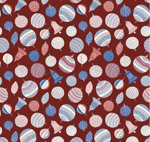 Liberty Christmas: Liberty of London Merry & Bright Christmas 2021 Collection - Bauble Bonanza on Red