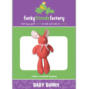 Sewing Patterns 1: Funky Friends Soft Toy Pattern - Baby Bunny