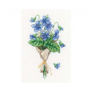 Rto Cross Stitch Kits: RTO Cross Stitch Kit - Forest Violets