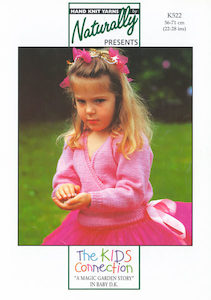 Naturally 1: Naturally Knitting Pattern K522 - Girls Ballet Wrap-around in 8-ply / DK