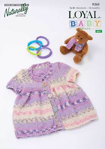 Naturally Knitting Pattern K365 - Baby's Short Sleeved Dress in 4-ply / Fin&hellip;