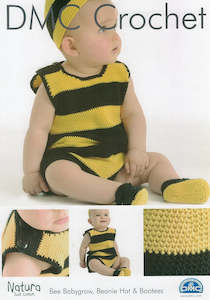 Bees: DMC Crochet Pattern - Baby Bee Outfit - Absolutely Adorable!