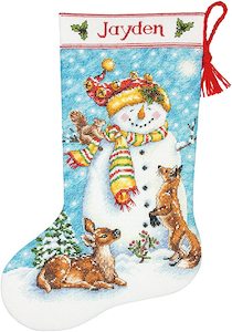 Dimensions Counted Cross Stitch Kit - Christmas Stocking Winter Friends