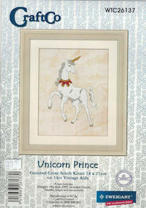 Craftco Kits: CraftCo Cross-stitch kit - Unicorn Prince