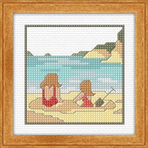 Craftco Kits: CraftCo Cross-stitch kit - Summer at the Beach