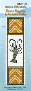 CraftCo Cross-stitch bookmark kit - Koura Papatea