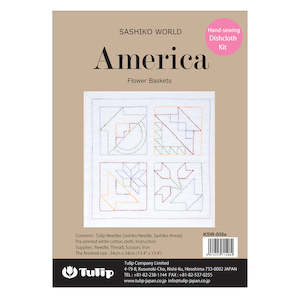 Sashiko - Tulip Sashiko World Kit - America Flower Baskets