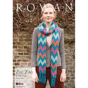 Rowan Yarn Booklets: Rowan Knitting Pattern - Zig Zag by Kaffe Fasett using Felted Tweed