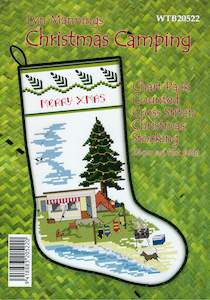 Christmas For Needlecrafters: CraftCo Cross-stitch chart - Kiwi Christmas Camping Stocking