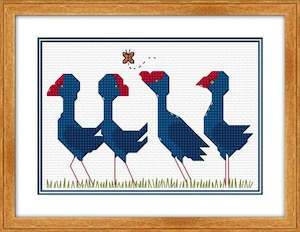 CraftCo Cross-stitch kit - Pukeko Parade