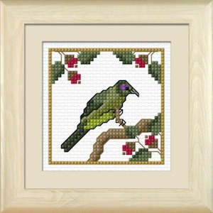 Craftco Kits: CraftCo Cross-stitch kit - Korimako, the Bellbird