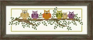 CraftCo Cross-stitch kit - A Hoot of Owls