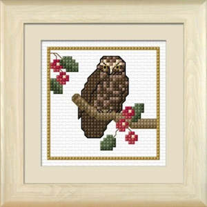 Craftco Kits: CraftCo Cross-stitch kit - Ruru, the Morepork