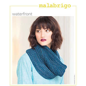 Malabrigo Knitting Pattern - Waterfront Cowl with Textured Ribbing in 8-ply / DK&hellip;