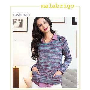 Malabrigo Knitting Pattern - Cushman Pullover with Raglan Sleeves & Pockets in 8&hellip;