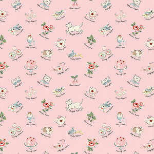 My Favorite Things on Pink Background