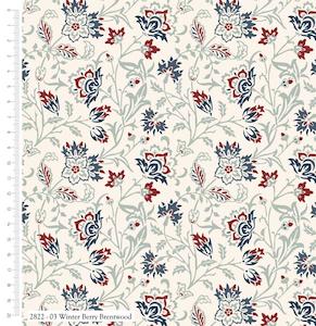 William Morris Winter Berry Collection - Brentwood on White