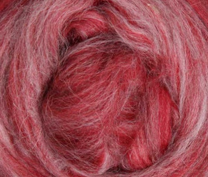 Alpaca Merino Sliver Fibre - Rosehip colour