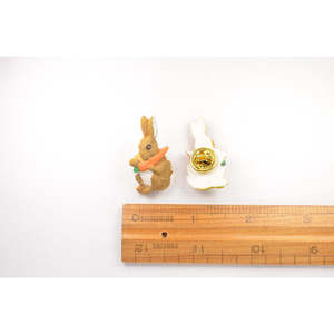 Peter Rabbit: Beatrix Potter Pins - Peter Rabbit, Mrs. Ribby, Hunca Munca & Jemina Puddleduck