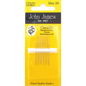Sewing Quilting Haby: John James JJ18884 - Chenille Needles Assorted Sizes 18-24