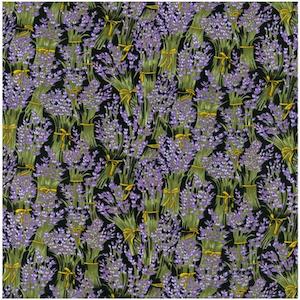 Lavender Blossoms in bundles on Navy