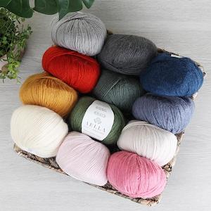 All Yarn: Crucci Aella Yarn - New Zealand Alpaca / Australian Merino 8-ply / DK