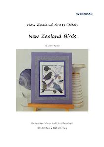 CraftCo Cross-stitch chart - Cherry Parker's New Zealand Birds, includes a &hellip;
