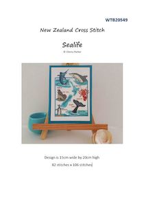 CraftCo Cross-stitch chart - Cherry Parker's New Zealand Sealife, includes &hellip;