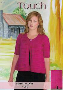 Touch Knitting Pattern 50 - Ladies Swing Jacket in 8-ply / DK