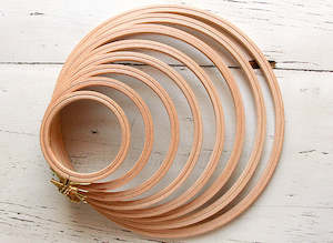 All Product: Nurge Embroidery Hoops - Small Wooden with Rounded Edge