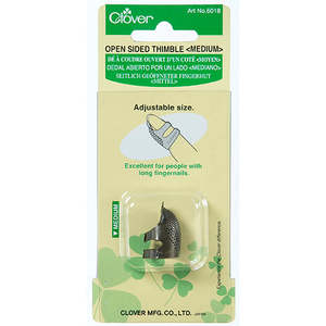 Clover 6018 - Open Sided Thimble (Medium)