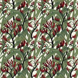 All Fabrics: Harakeke - New Zealand Native on Cream