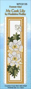CraftCo Cross-stitch bookmark kit - Mt Cook Lilly