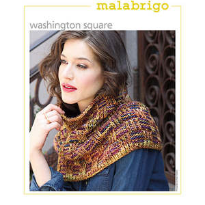 Knitting Patterns: Malabrigo Knitting Pattern - Washington Square Mosiac Cowl in 12-ply / Aran weight