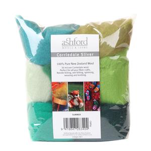 All Product: New Zealand Corriedale Wool Sliver Fibre - Seven Summer Colours