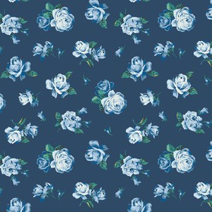 Liberty of London Emporium Collection - Regent Rose in Azure