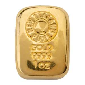 Products: 1oz NZ Pure Gold Cast Bar 999.9