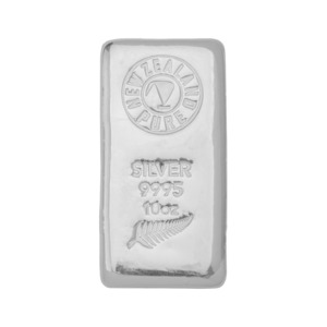 Products: 10oz NZ Pure Silver Cast Bar. 999.5 Due to demand there is an up to 12week lead time - New Zealand Gold Merchant's secure gogold website
