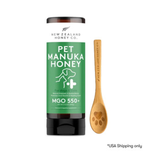 Platinum Elite 25: Pet Manuka Honey MGO550+ 500g Squeezy + Pet Spoon