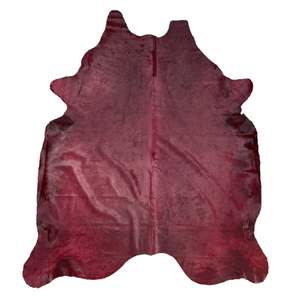 Hair On Cow Hide Rug | Dyed Burgundy | 42 sq.ft | $275 ea.