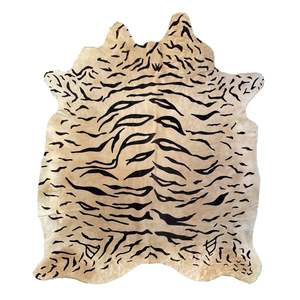 Hair On Cow Hide Rug | Stenciled Tiger | 42 sq.ft | $350 ea.
