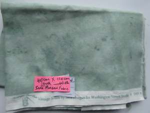 Labels: 40cm long x 110cm wide green Vintage Solids by Sara Morgan for Washington St Studio print 100% cotton