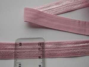 3.3m Rose Pink 20mm Fold over elastic FOE elastic