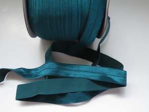 Foldover And Other Elastic: 5m Mallard teal 20mm Fold over elastic FOE elastic Foldover