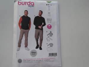 Sewing Patterns: Burda  6064 T Shirt , Baselayer Hoodie Pattern for Men