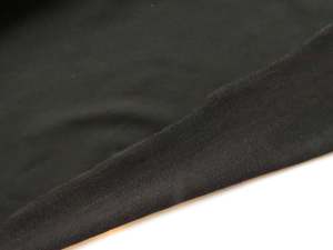 2m Stratton Black 43% Merino 44% Tencil 6% elastane 7% Nylon Sweatshirting 280g 190cm wide