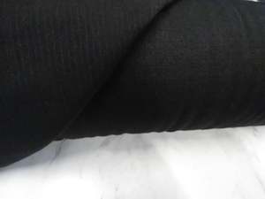 72cm Sambuck Black 54% merino 46% polyester eyelet fabric 140g- precut